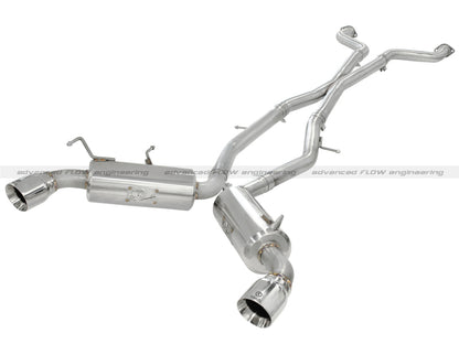 aFe Takeda 2.5inch SS Exhaust Cat-Back 09-13 Nissan 370Z V6 3.7L Polished Tips