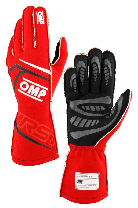 OMP FIRST GLOVES FIA 8856-2018 MY2025 NAVY BLUE / TIFFANY SZ XS
