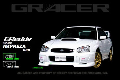 GReddy 04+ WRX & STi Fiberglass Front Lip Spoiler