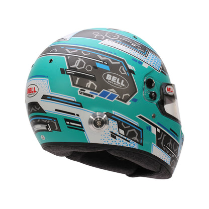 Bell Helmet Rs7 Stamina Anthracite/Aquamarine (Hans) 61(7 5/8) Fia8859-2024/Sa2025