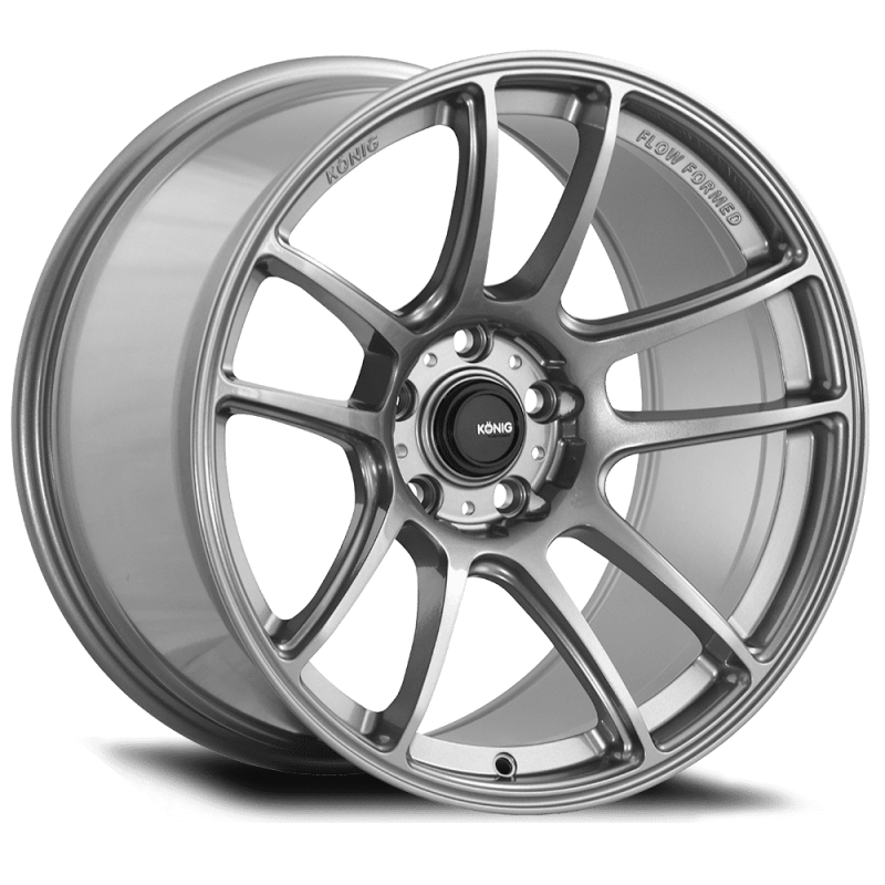 Konig Heliogram 19X9.5 5X114.3 ET35 Titanium Metallic Knurled Bead Flow Formed