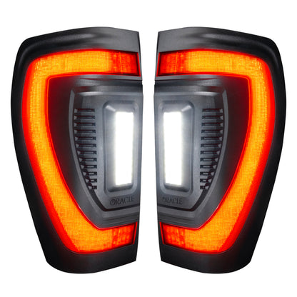 Oracle 19-23 GMC Sierra Black Series Flush Style LED Tail Lights - Factory Halogen