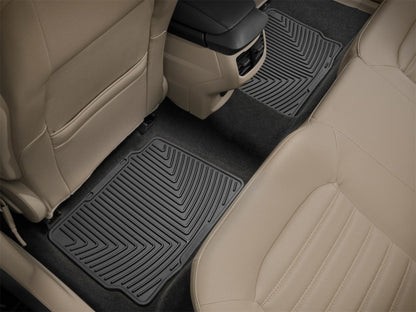 WeatherTech 13+ Ford Fusion Rear Rubber Mats - Black