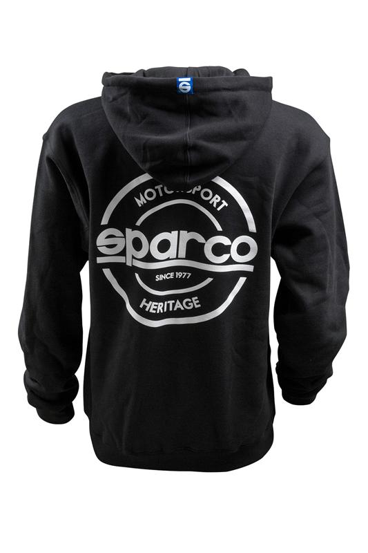 Sparco Sweatshirt Hooded S-Seal Blk Lrg