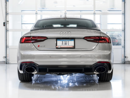 AWE Tuning Audi B9 RS 5 2.9L (Res.For Performance Cat) Touring Edition Exhaust w/ Diamond Black Tips