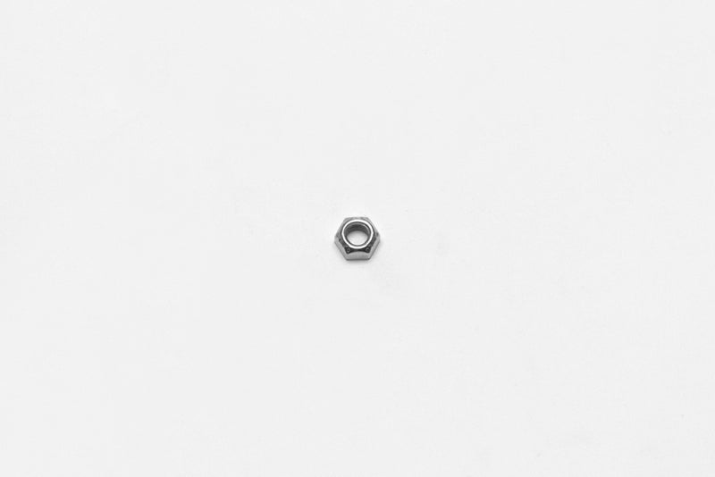 Wilwood nut 5/16-24 hex locking top-crimp clear zinc