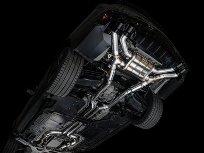 AWE Tuning 2021+ Cadillac CT4-V Blackwing SwitchPath Exhaust - Diamond Black Tips