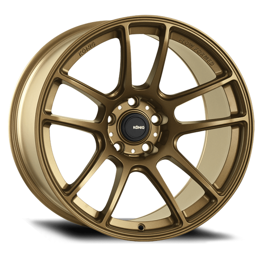 Konig Heliogram 19X9.5 5X114.3 ET25 Matte Bronze Knurled Bead Flow Formed