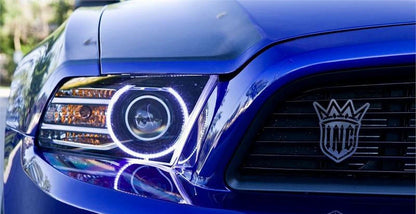 Oracle 13-14 Ford Mustang LED Projector Headlight Halo Kit - Blue