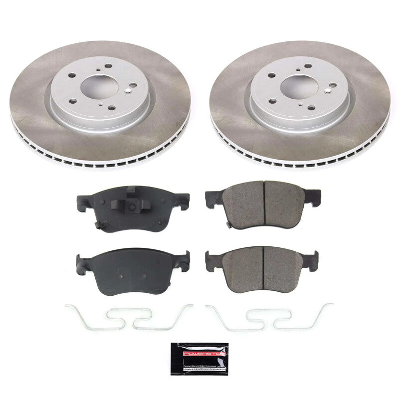 Power Stop 2022 Honda Civic Front Semi-Coated Rotor Kit