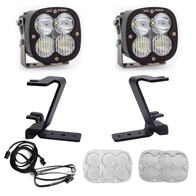 Baja Designs 2023+ Ford F-250/350 Super Duty XL Pro A-Pillar LED light Kit w/ Upfitter Harness