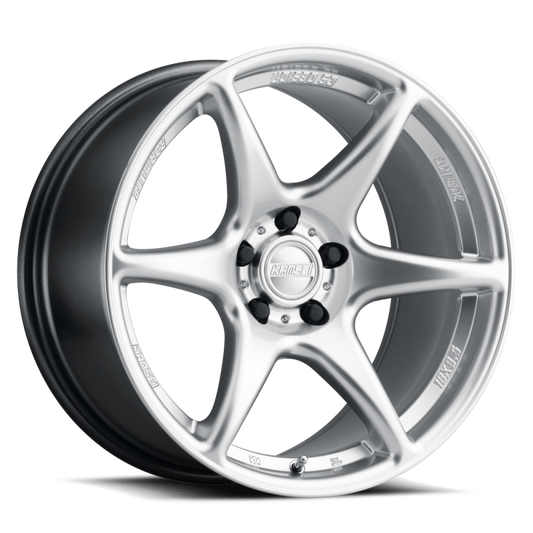 Kansei K11S Tandem 18x10.5in / 5x100 BP / 12mm Offset / 73.1mm Bore - Hyper Silver Wheel
