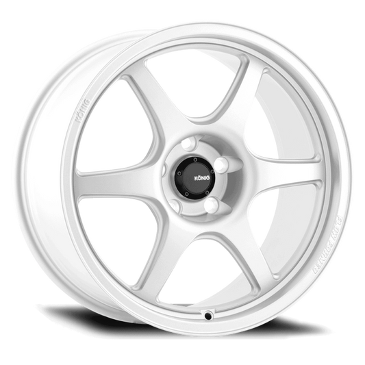 Konig Hexaform 18X8.5 5X108 ET43 Gloss White Flow Formed