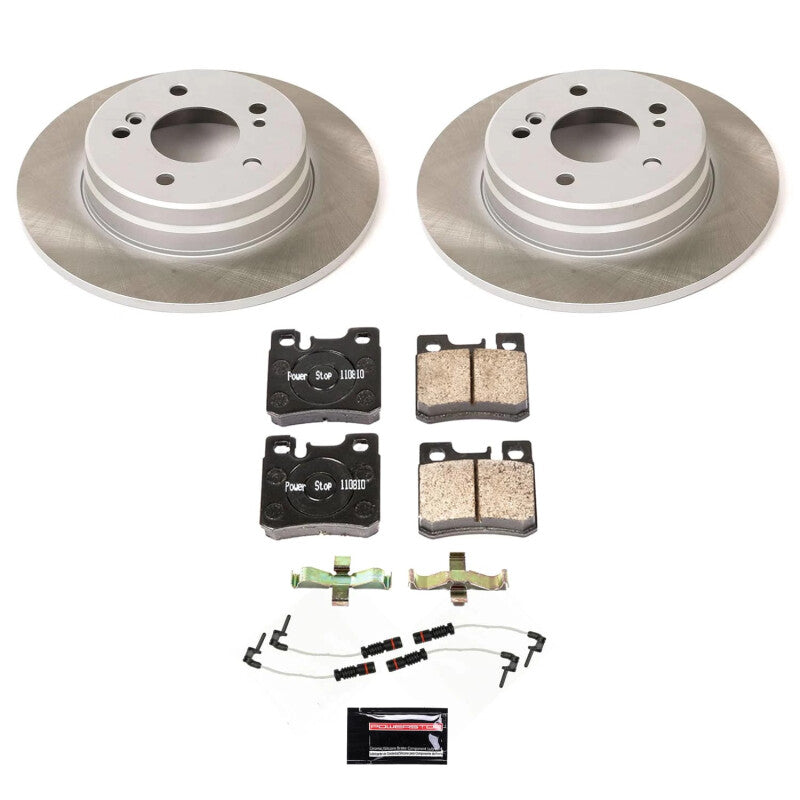 Power Stop 90-92 Mercedes-Benz 300TE Rear Semi-Coated Rotor Kit