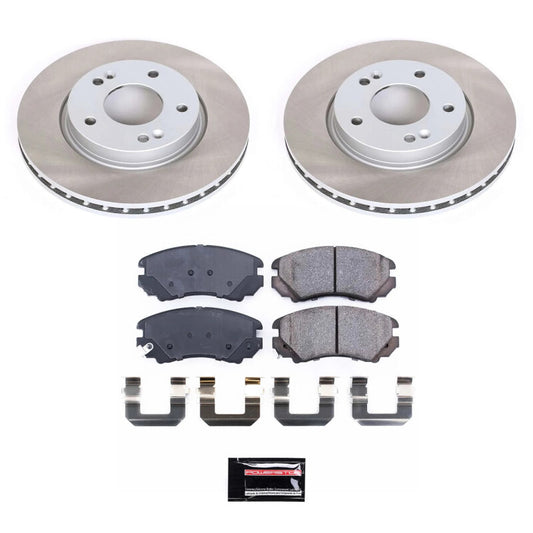 Power Stop 07-10 Hyundai Elantra Front Semi-Coated Rotor Kit