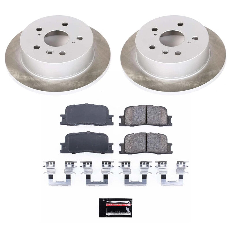 Power Stop 02-06 Toyota Camry Rear Semi-Coated Rotor Kit