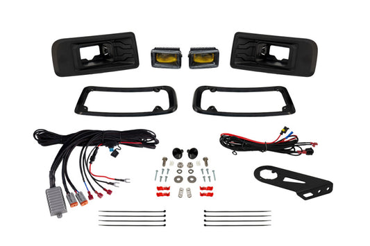 Diode Dynamics 25-27 Ford Maverick Elite Series Add-On Fog Lamp Kit - Yellow