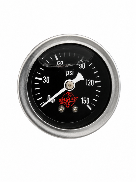 TSM Race - Black Fuel Pressure Gauge 0-150PSI