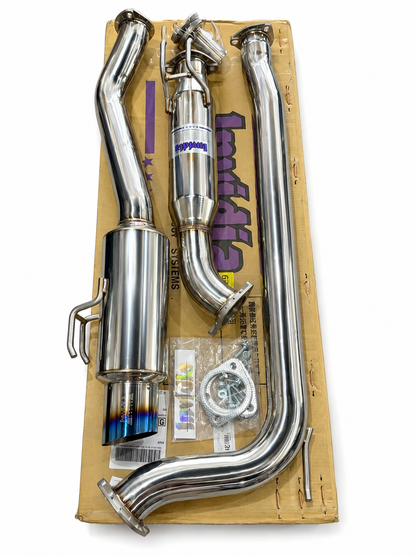 Invidia 06-11+ Civic Si 2Dr ONLY 76mm RACING N1 Titanium Tip Cat-back Exhaust