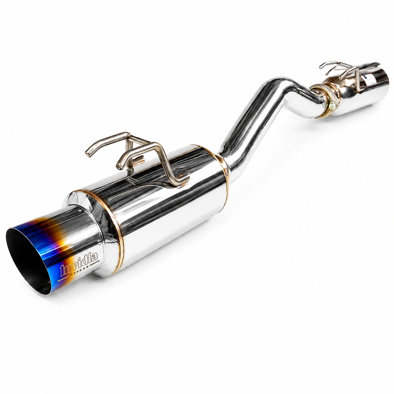 Invidia 06-11+ Civic Si 2Dr ONLY 76mm RACING N1 Titanium Tip Cat-back Exhaust
