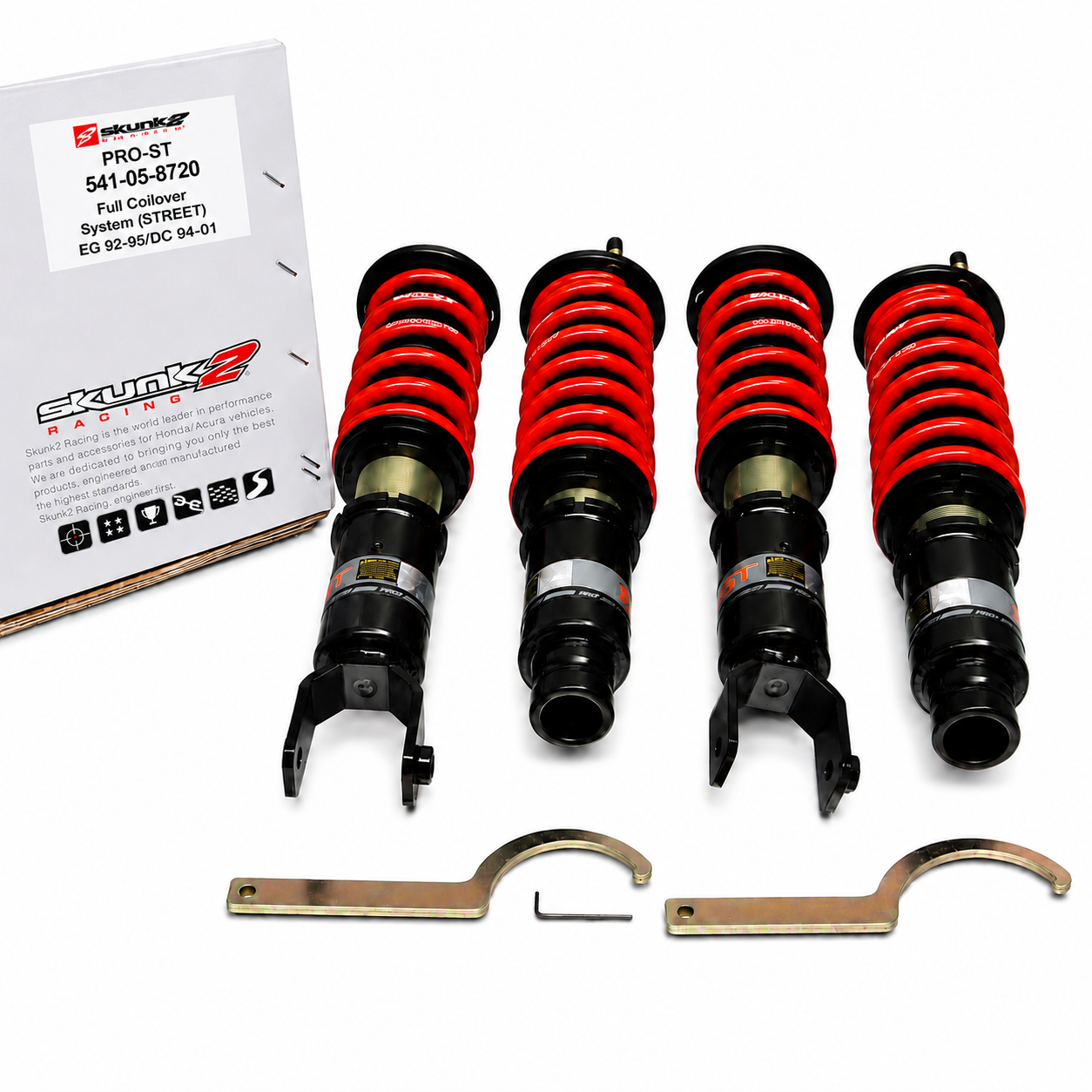 Skunk2 92-95 Honda Civic / 94-01 Acura Integra Pro-ST Coilovers (Front 10 kg/mm - Rear 10 kg/mm)