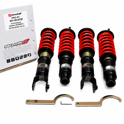 Skunk2 92-95 Honda Civic / 94-01 Acura Integra Pro-ST Coilovers (Front 10 kg/mm - Rear 10 kg/mm)