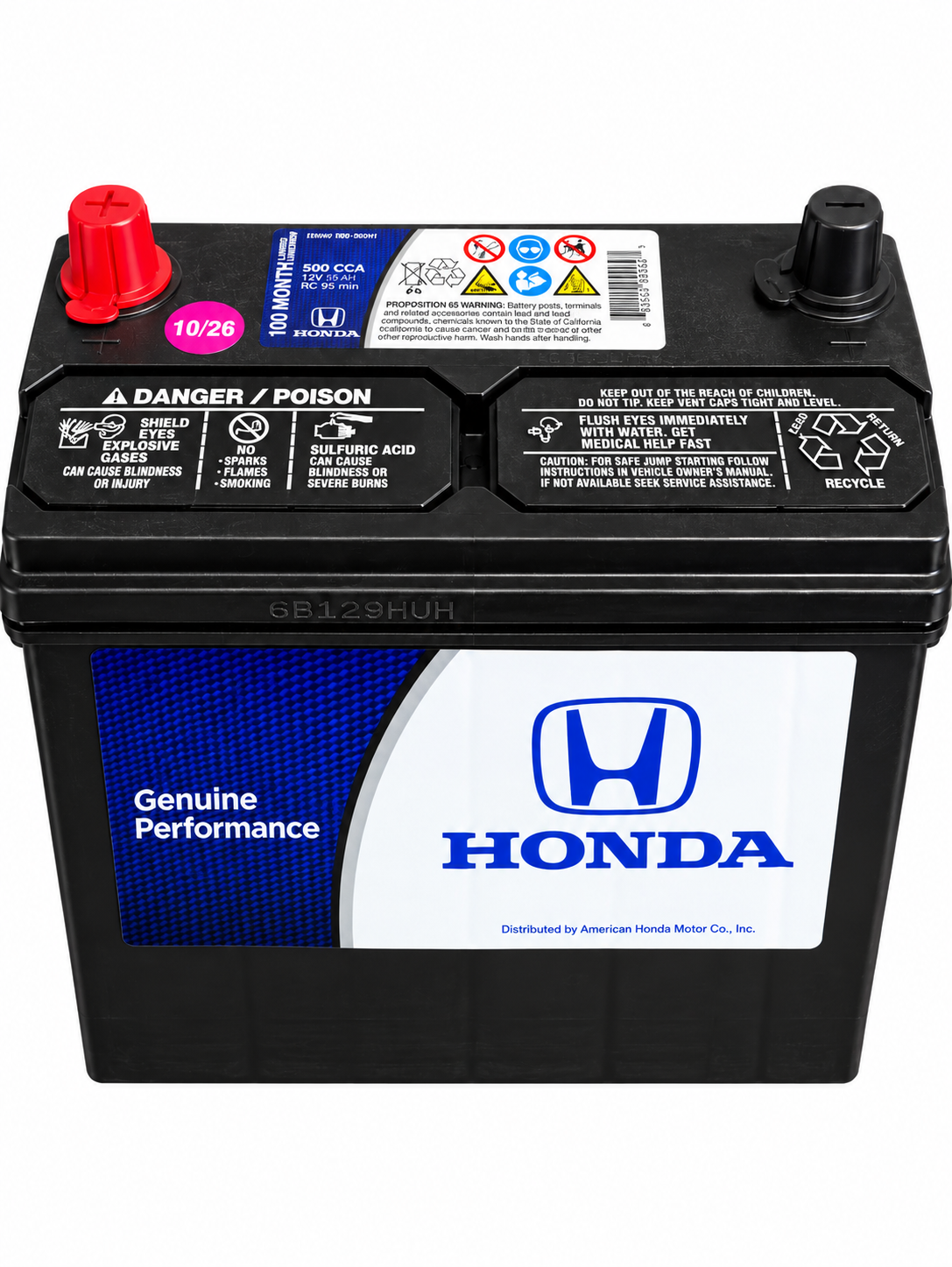 Honda - Genuine Honda / Acura Performance Battery – Group 51R Battery