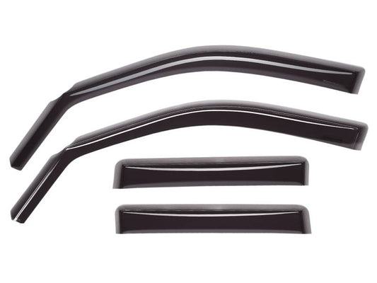 WeatherTech - 2015+ Ford F-150 SuperCab Front and Rear Side Window Deflectors - Dark Smoke