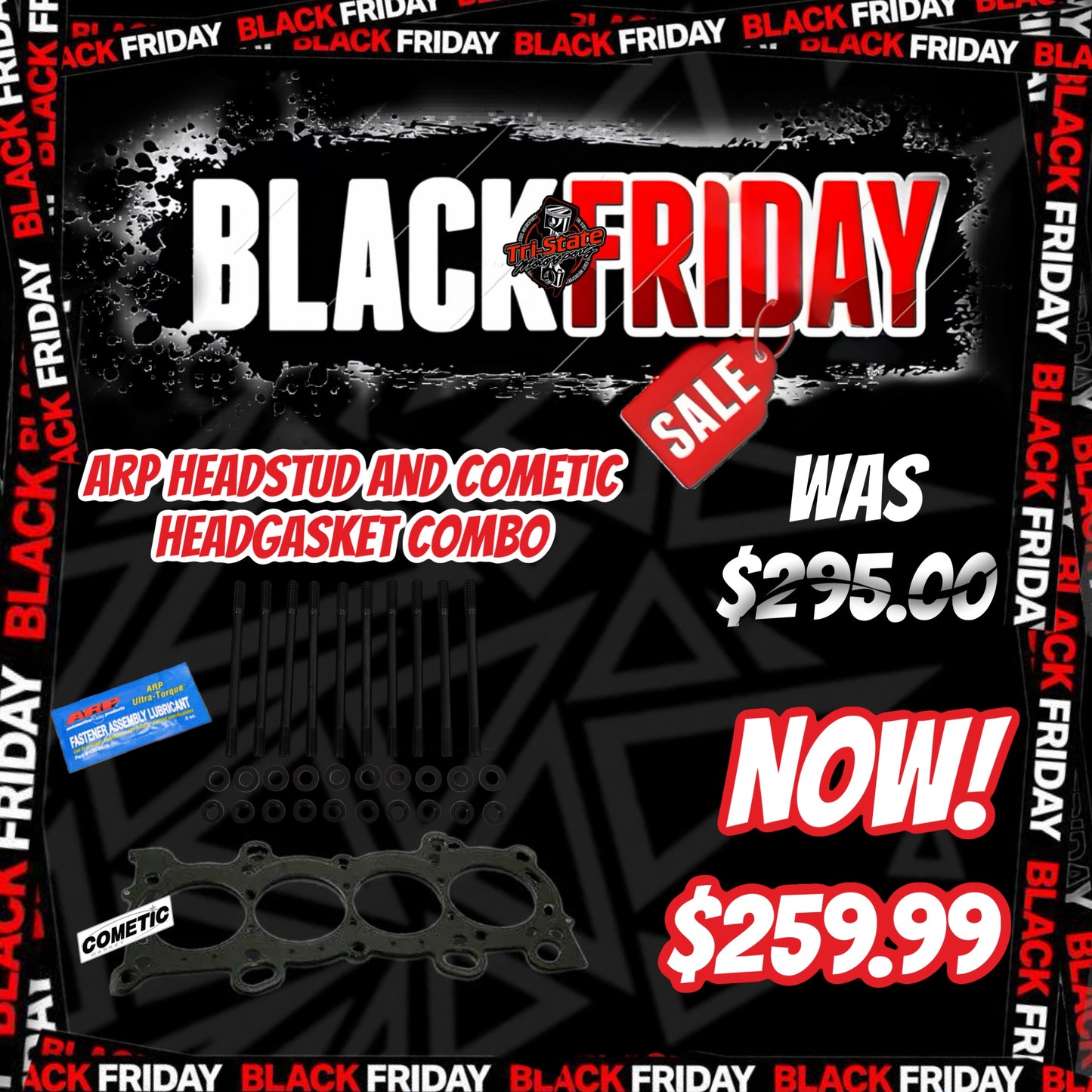 Black Friday Sale - Headgasket and Headstuds Combo (B-Series or K-Series)