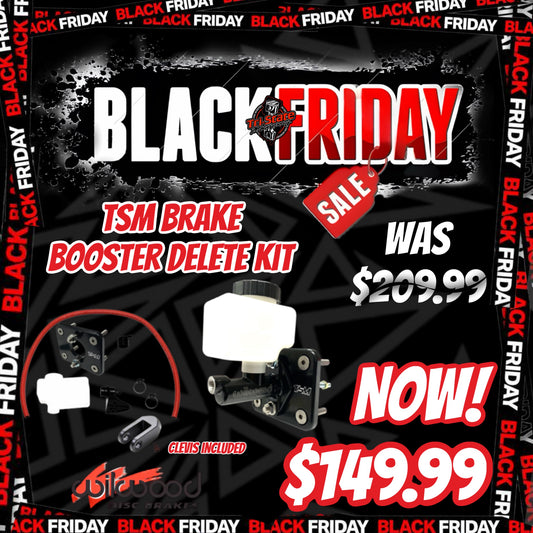 Black Friday Sale - Wilwood Brake Booster Delete Kit w/ TSM Delete Plate