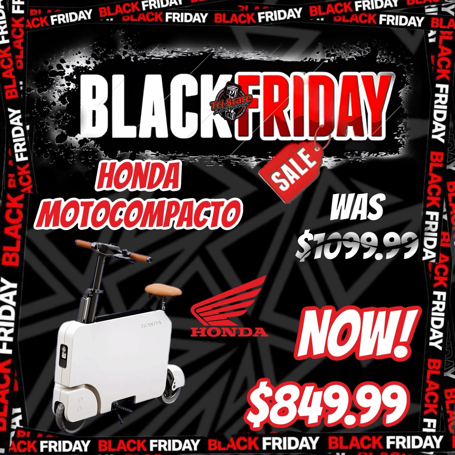 Black Friday - Honda Motocompacto Scooter