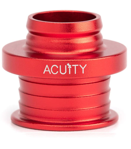 Acuity - SATIN RED ALUMINUM SHIFT BOOT COLLAR FOR POCO SHIFT KNOBS