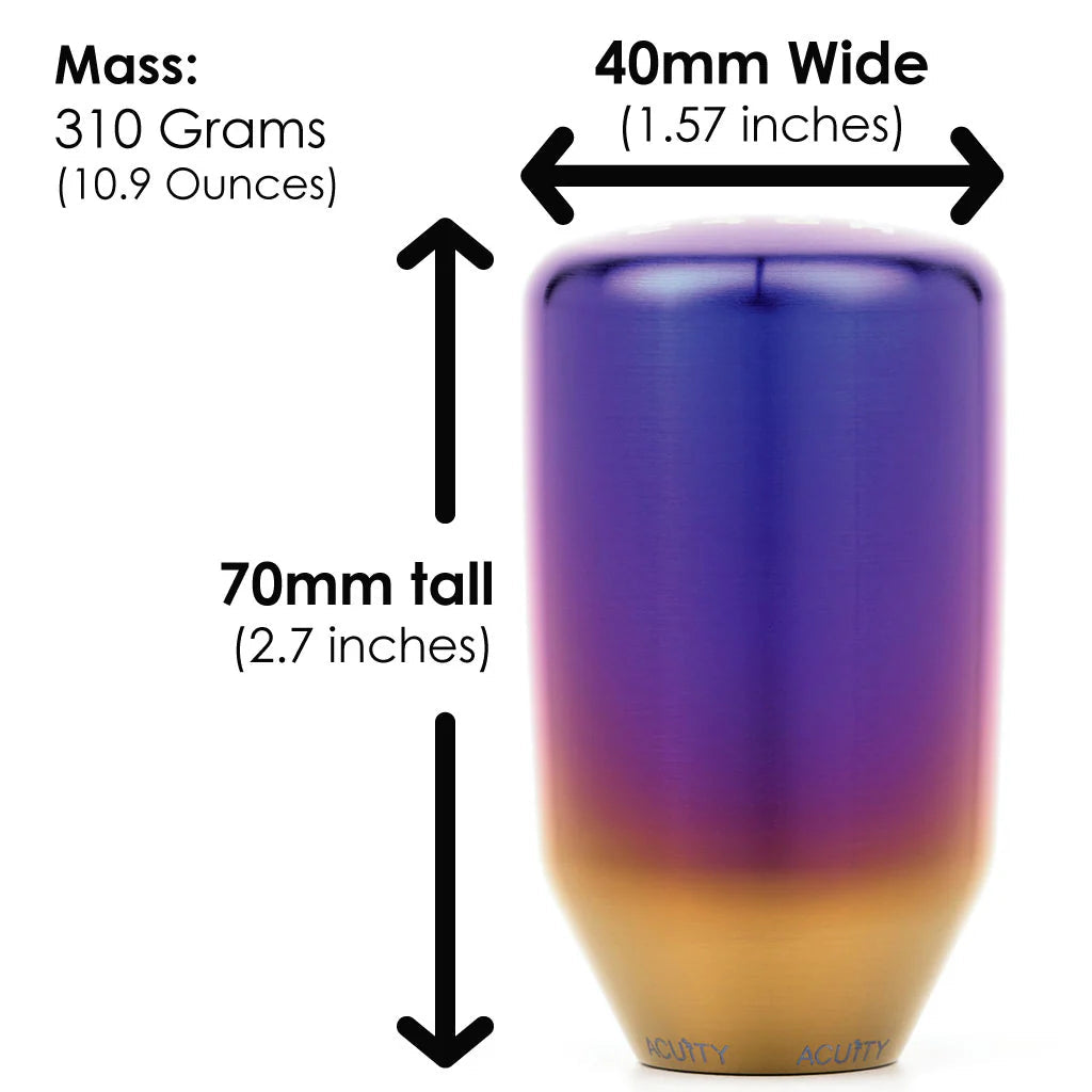 Acuity - ESCO-Ti Shift Knob in Burnt Titanium Finish (M10X1.5)