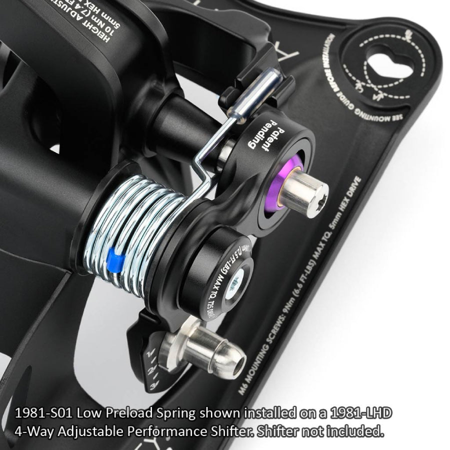 High Preload Centering Spring for 1981-LHD and 1981-RHD Shifters