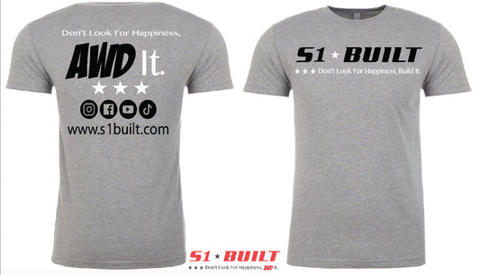 S1 Built - Short Sleeve T-shirt - Grey