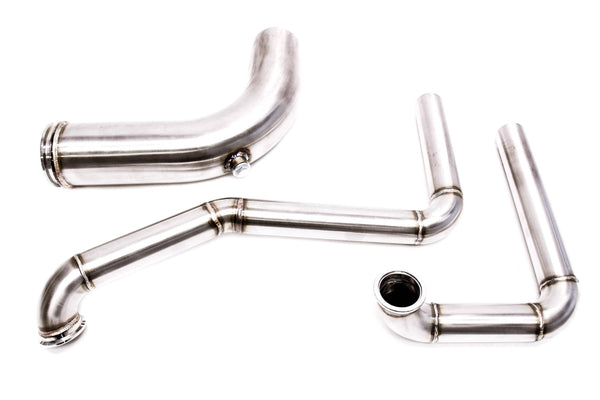 PLM - K-Series Hood Exit Up-Pipe & Dump Tube for Top Mount Turbo Manifold