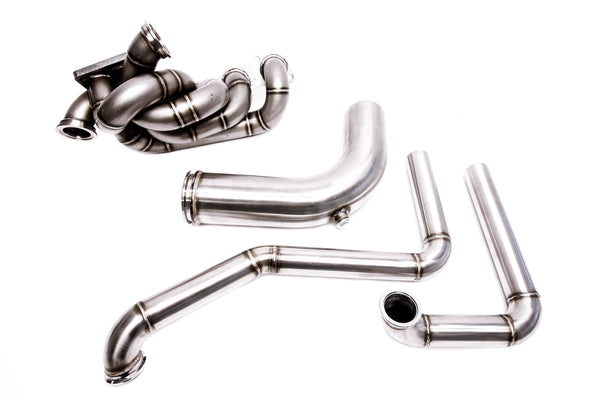 PLM - K-Series Hood Exit Up-Pipe & Dump Tube for Top Mount Turbo Manifold