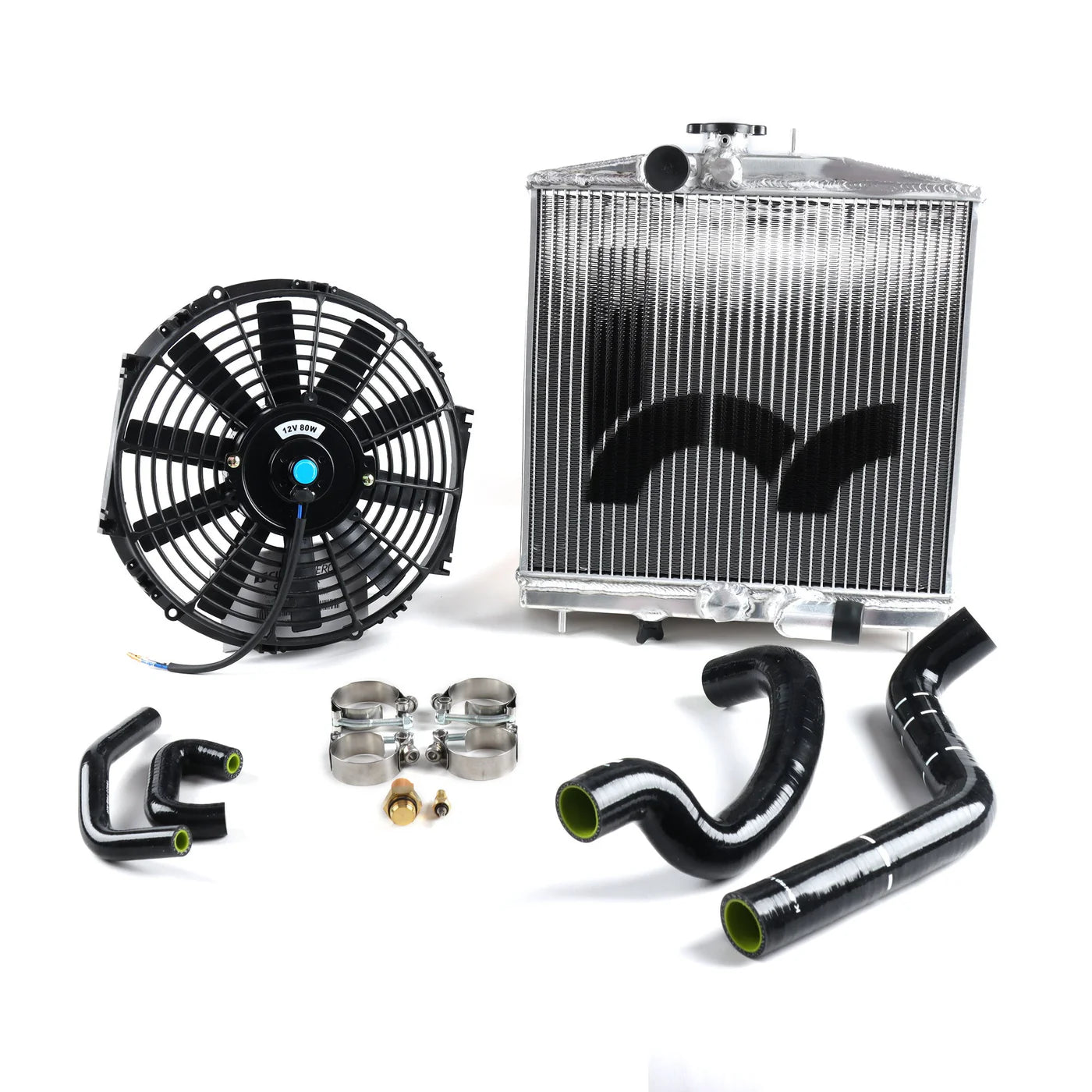 Hybrid Racing - K-Swap Cooling Package Half-Size Rad (EK Civic K20A/A2/A3/Z1)