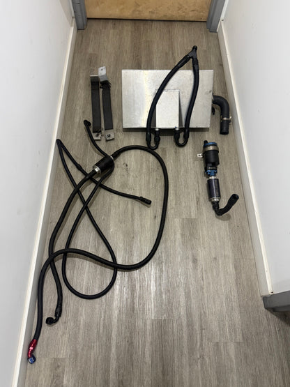 Tsm Used Parts Collection - FCS Race 5 Gallon Fuel Cell Complete W/Lines, Fittings and Fuel Pump