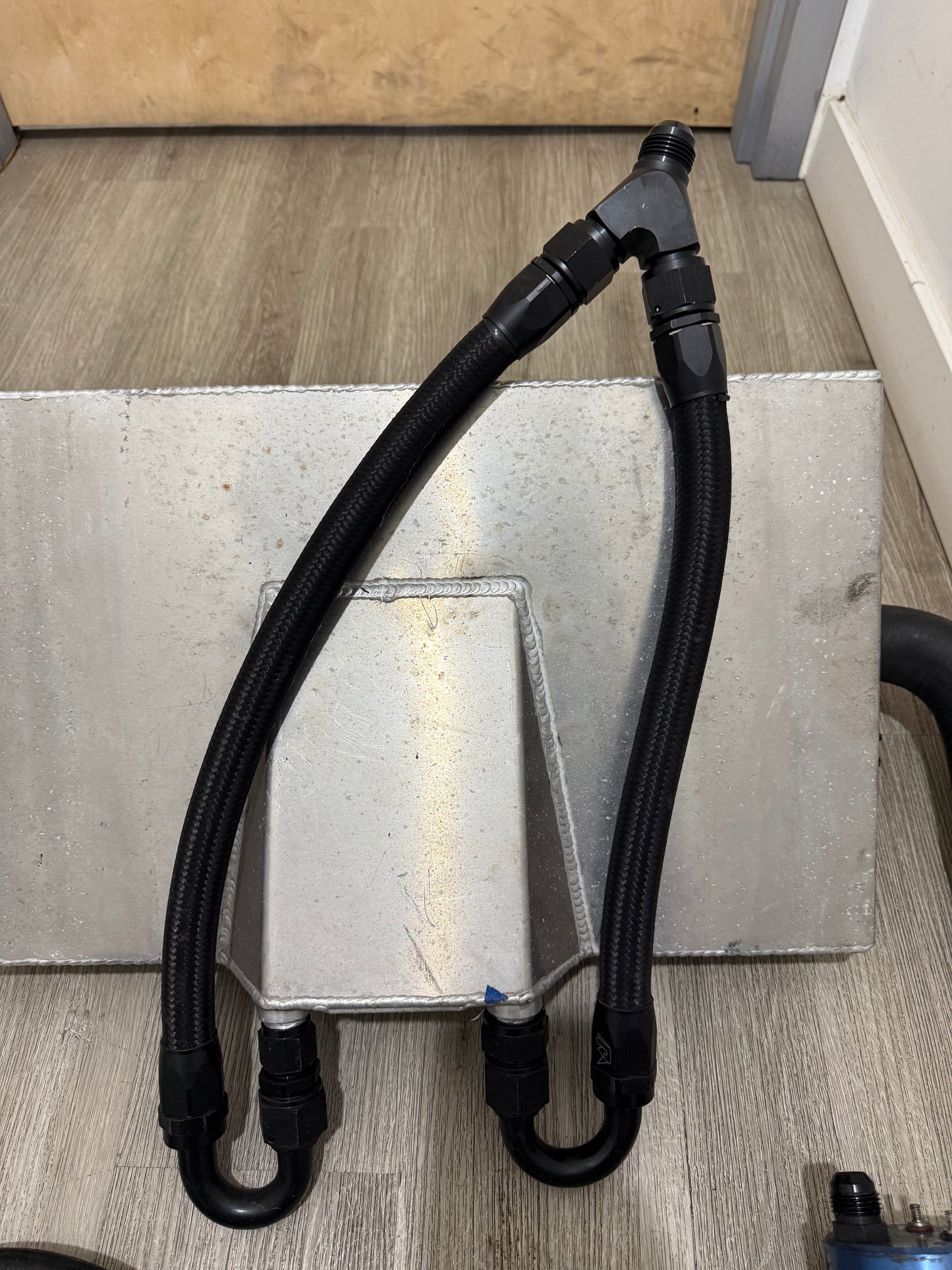 Tsm Used Parts Collection - FCS Race 5 Gallon Fuel Cell Complete W/Lines, Fittings and Fuel Pump