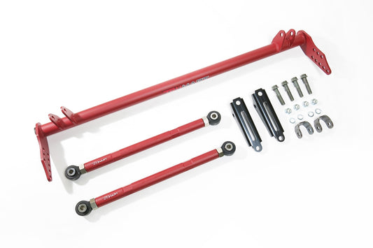 TruHart - Front Traction Bar Set Red 7 Piece For 94-01 Acura Integra 92-00 Honda Civic