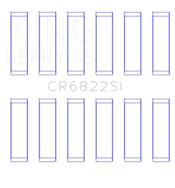 King Engine Bearings Chrysler 226 (3.7L) (Size +1.0mm) Connecting Rod Bearing Set