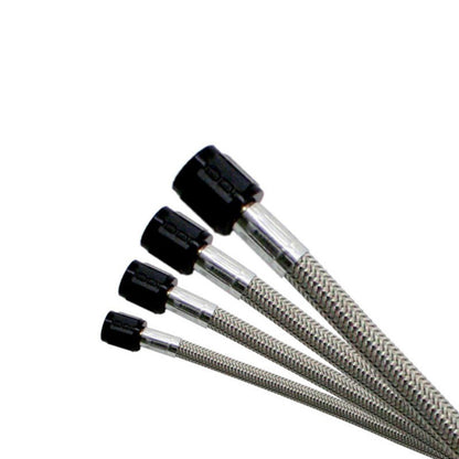 Nitrous Express 8AN 36in Stainless Steel Braided Hose (Black Ends)
