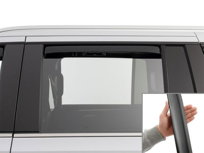 WeatherTech 21-26 Cadillac Escalade-ESV Rear Rear Side Window Deflectors - Matte Blk