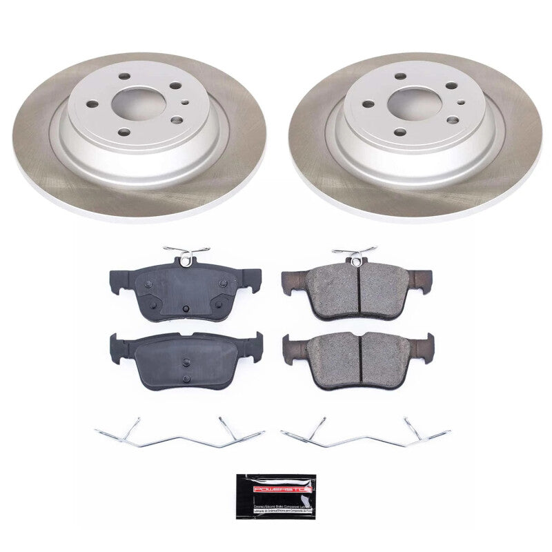 Power Stop 13-16 Lincoln MKZ Rear Semi-Coated Rotor Kit