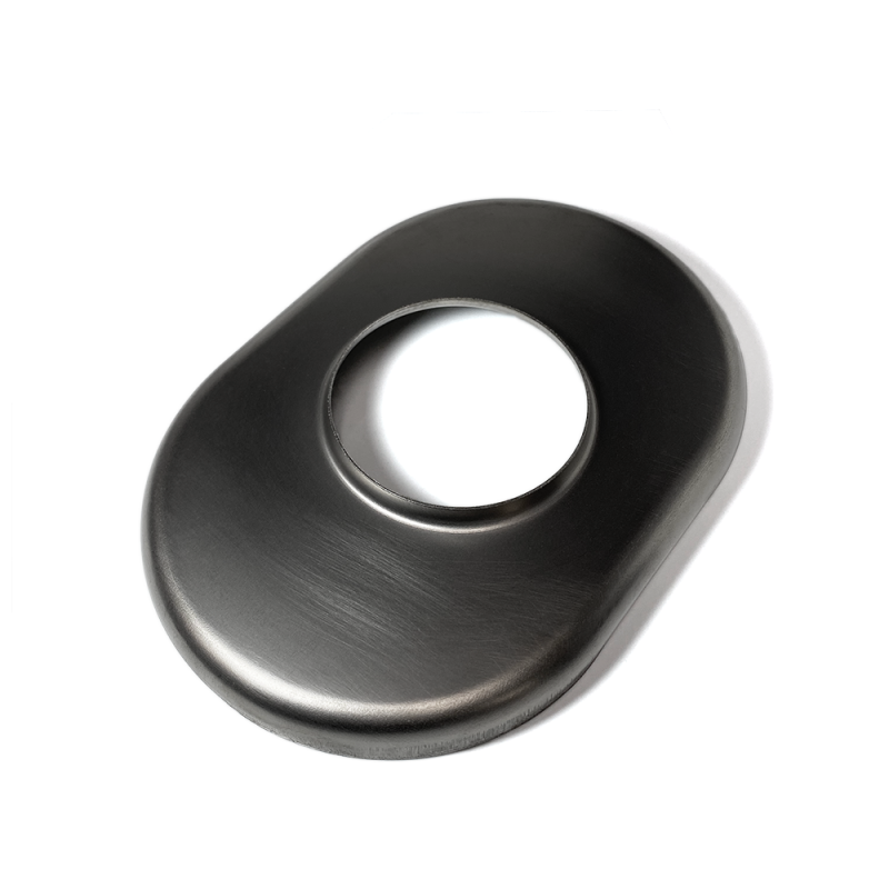 Ticon Industries 3.5in Titanium Oval Muffler End Cap - 6in x 9in Body