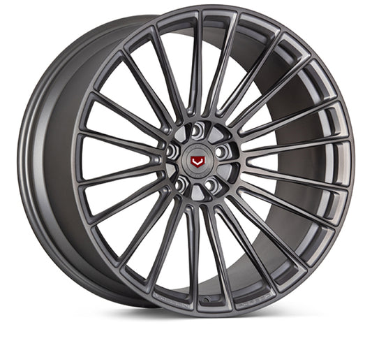 Vossen Forged S17-04 -21X10.5 / 5X120 / 74.1 - Brushed Stealth Grey Fountain Blue V F9X X5M Front