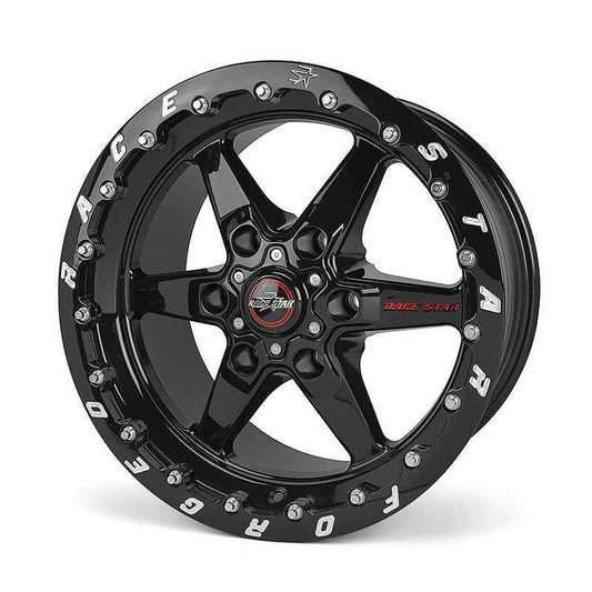 Race Star 93 Truck Star 15x10 6x5.50BC 6.63BS Direct Drill Gloss Black Wheel - Single Bead Lock