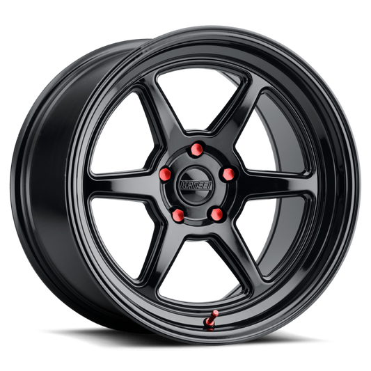 Kansei K14B Roku 18x10.5in / 5x110 BP / 12mm Offset / 73.1mm Bore - Gloss Black Wheel