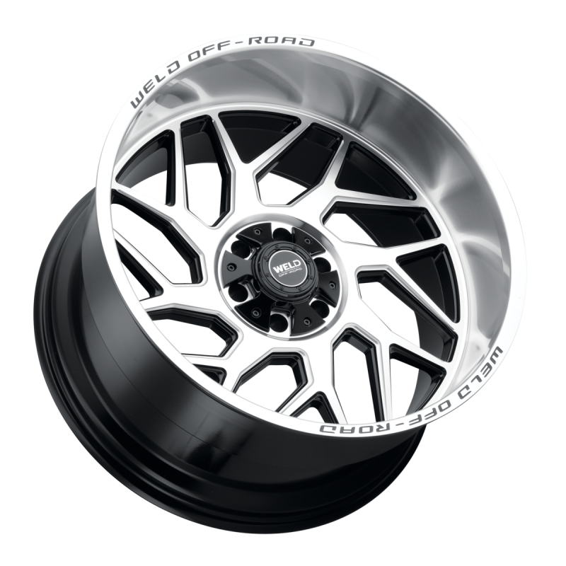 Weld Off-Road W118 20X10 Fulcrum 6X135 6X139.7 ET-18 BS4.75 Gloss Black w/ Machine Lip 106.1